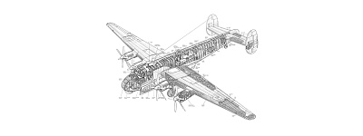 Фотообои DRAWING PLANE 1, INDUSTRY, Factura